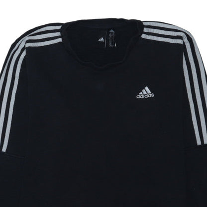Adidas Men's Black Crew Neck Pullover Sweatshirt Size M