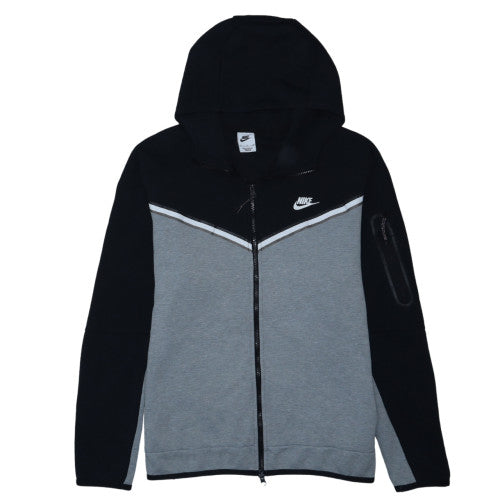 Nike Men's Grey XL Full Zip Hooded Sports Fleece Hoodie