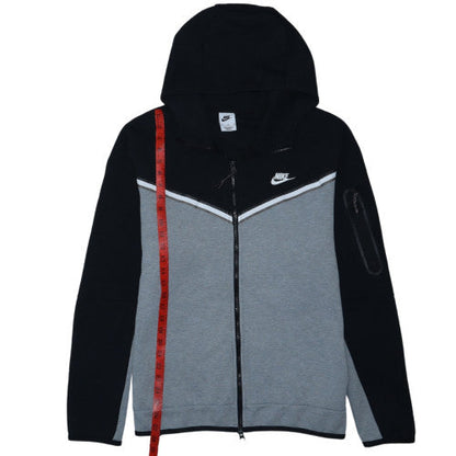 Nike Men's Grey XL Full Zip Hooded Sports Fleece Hoodie