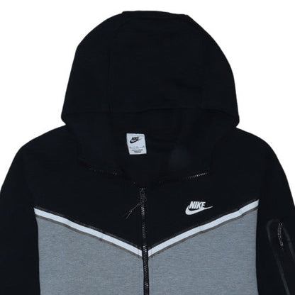 Nike Men's Grey XL Full Zip Hooded Sports Fleece Hoodie