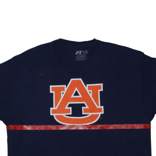 Russell Men's Blue XL University Graphic Short Sleeve T-Shirt