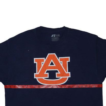 Russell Men's Blue XL University Graphic Short Sleeve T-Shirt