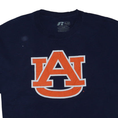 Russell Men's Blue XL University Graphic Short Sleeve T-Shirt