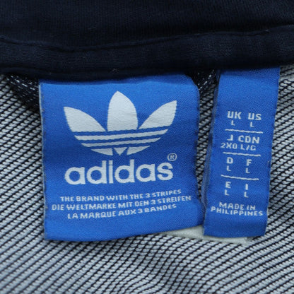 Adidas Men’s Blue Full Zip Hoodie L Regular Fit Jersey