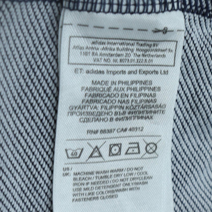 Adidas Men’s Blue Full Zip Hoodie L Regular Fit Jersey