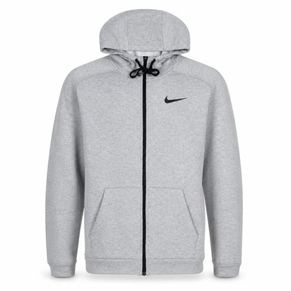 Nike Men's Grey Full Zip Dri-FIT Hoodie Sweatshirt Size L