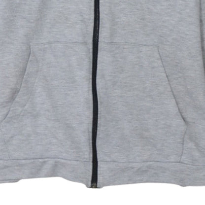 Nike Men's Grey Full Zip Dri-FIT Hoodie Sweatshirt Size L