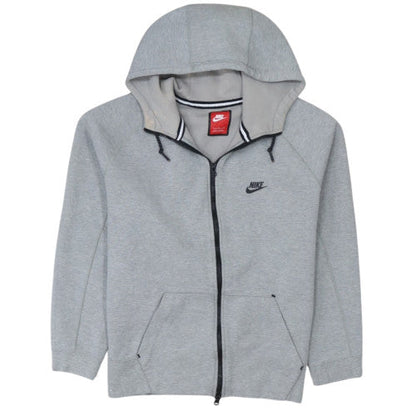 Nike Men's Grey Full Zip Hoodie L Regular Fit Sportswear