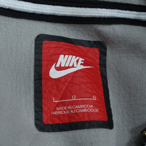 Nike Men's Grey Full Zip Hoodie L Regular Fit Sportswear
