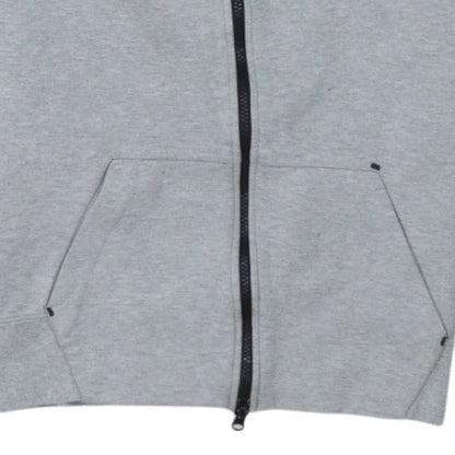 Nike Men's Grey Full Zip Hoodie L Regular Fit Sportswear
