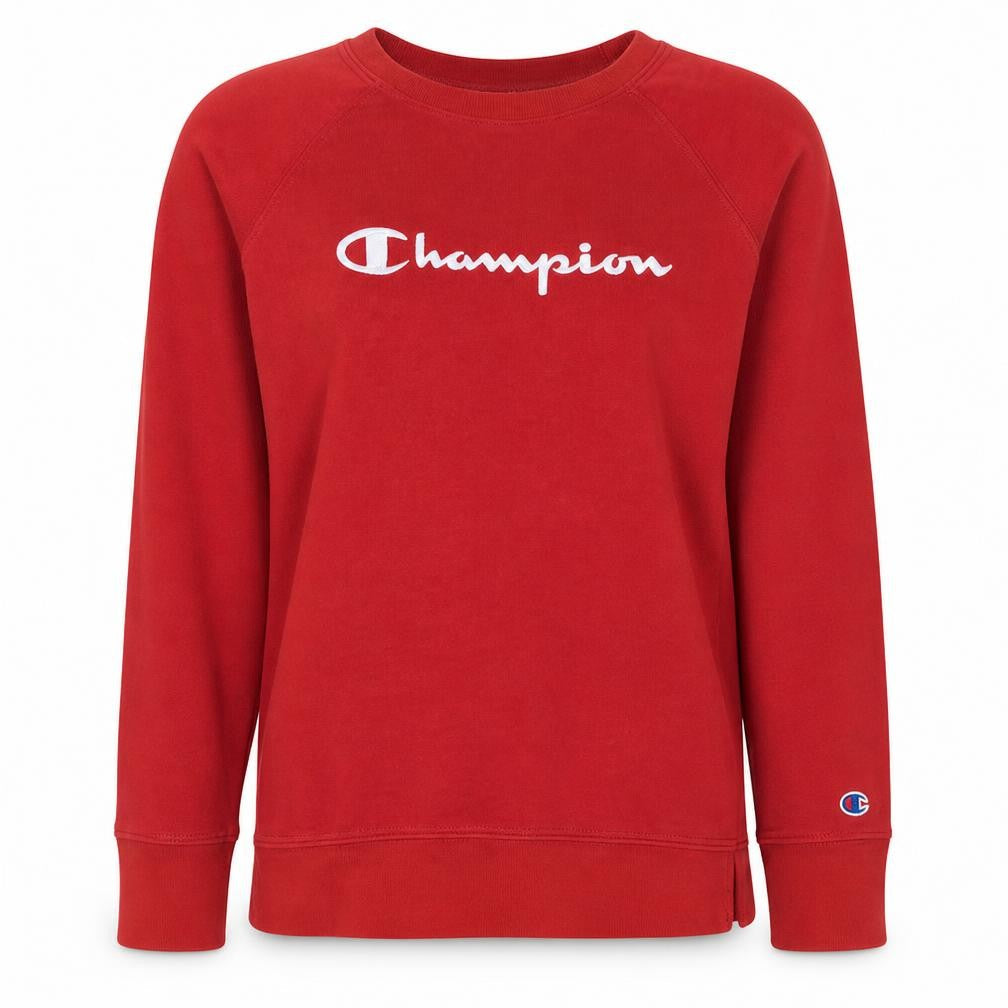 Champion Women's Red Crew Neck Pullover Sweatshirt Size M