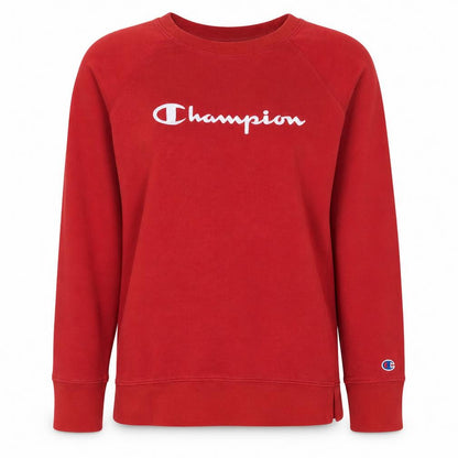 Champion Women's Red Crew Neck Pullover Sweatshirt Size M