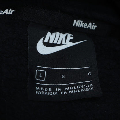 Nike Air Men's Black Pullover Hoodie L Fleece Sportswear Logo