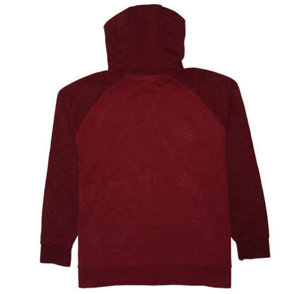 Nike Mens Red Full Zip Hoodie XL Lightweight Jersey Sweat Top