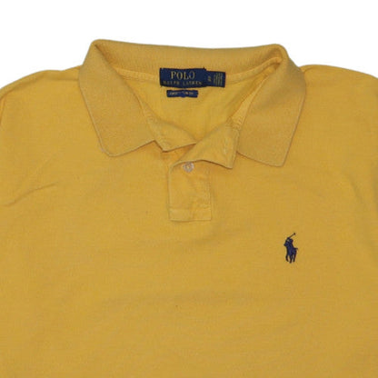 Ralph Lauren Men's Yellow Slim Fit Cotton Polo Shirt XL
