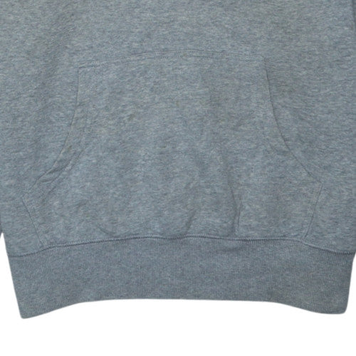 Champion Men's Grey Pullover Hoodie L Logo Fleece Sweatshirt