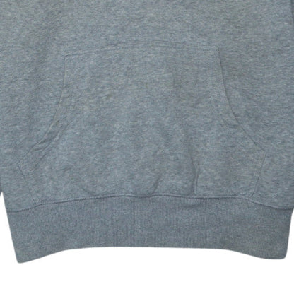 Champion Men's Grey Pullover Hoodie L Logo Fleece Sweatshirt