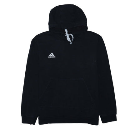 Adidas Mens Black Pullover Hoodie Size L Fleece Sportswear