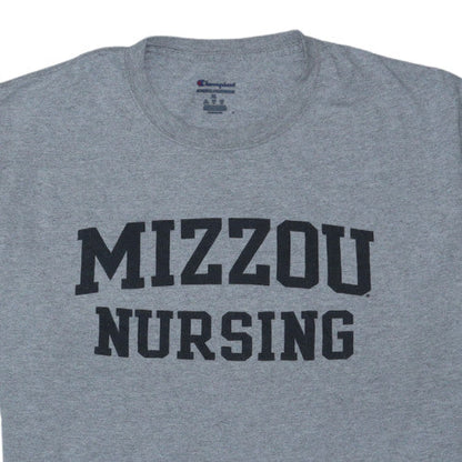 Champion Men's Grey XL Mizzou Nursing Graphic T-Shirt