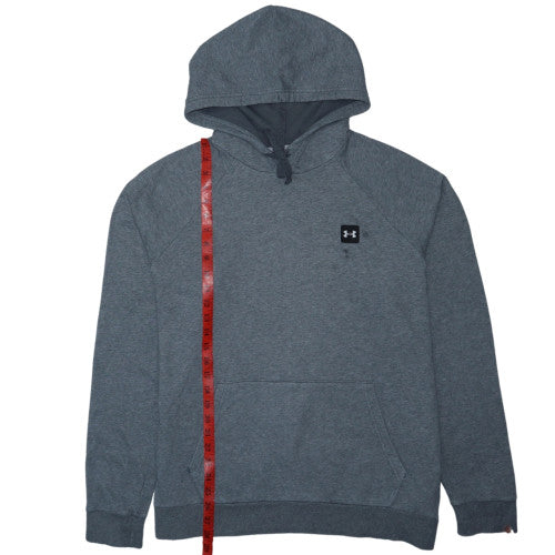 Under Armour Mens Grey Pullover Hoodie Size L Fleece Sweatshirt