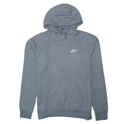 Nike Womens Grey Pullover Hoodie Medium Cotton Blend Casual