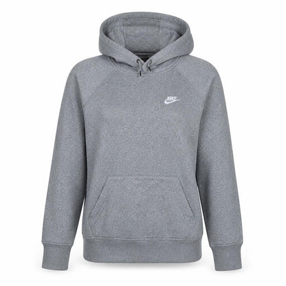 Nike Womens Grey Pullover Hoodie Medium Cotton Blend Casual