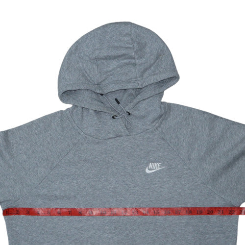 Nike Womens Grey Pullover Hoodie Medium Cotton Blend Casual