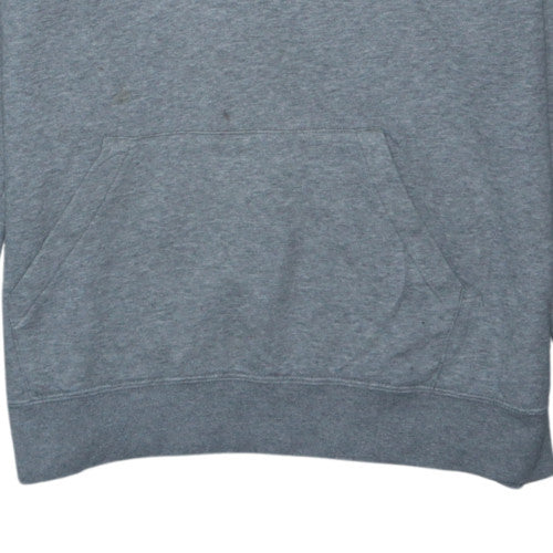 Nike Womens Grey Pullover Hoodie Medium Cotton Blend Casual