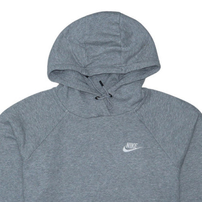 Nike Womens Grey Pullover Hoodie Medium Cotton Blend Casual