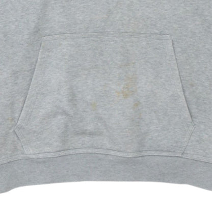 Nike Men's Grey 2XL Pullover Hoodie with Blue Logo