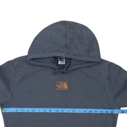 The North Face Men's Blue Pullover Hoodie Size M Cotton Fleece