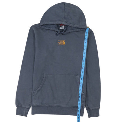 The North Face Men's Blue Pullover Hoodie Size M Cotton Fleece