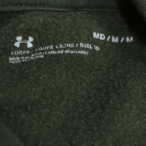 Under Armour Men's Green Pullover Hoodie Size M Relaxed Fit