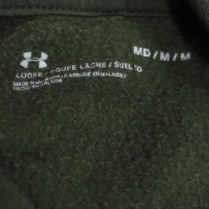 Under Armour Men's Green Pullover Hoodie Size M Relaxed Fit