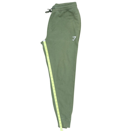 Gymshark Men's Green Jogger Trousers Regular Fit Fleece M