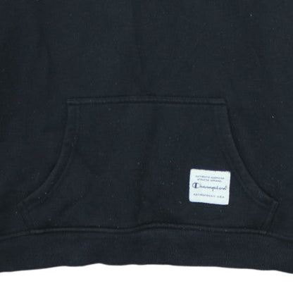 Champion Men's Black XL Pullover Hoodie Logo Embroidered Fleece