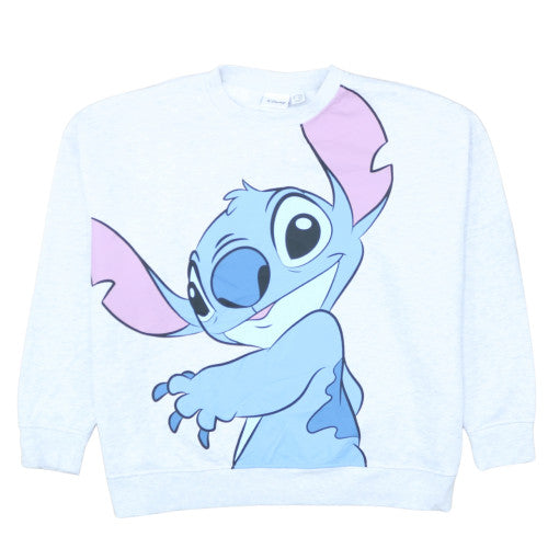 Disney Primark Women White Stitch Graphic Pullover Sweatshirt XL