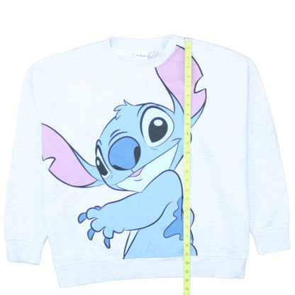Disney Primark Women White Stitch Graphic Pullover Sweatshirt XL