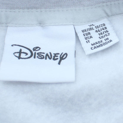 Disney Primark Women White Stitch Graphic Pullover Sweatshirt XL