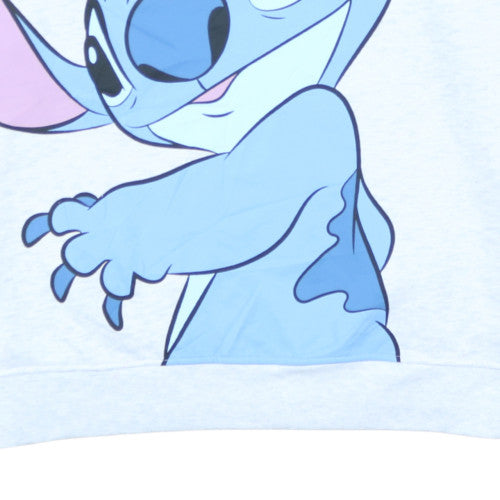 Disney Primark Women White Stitch Graphic Pullover Sweatshirt XL
