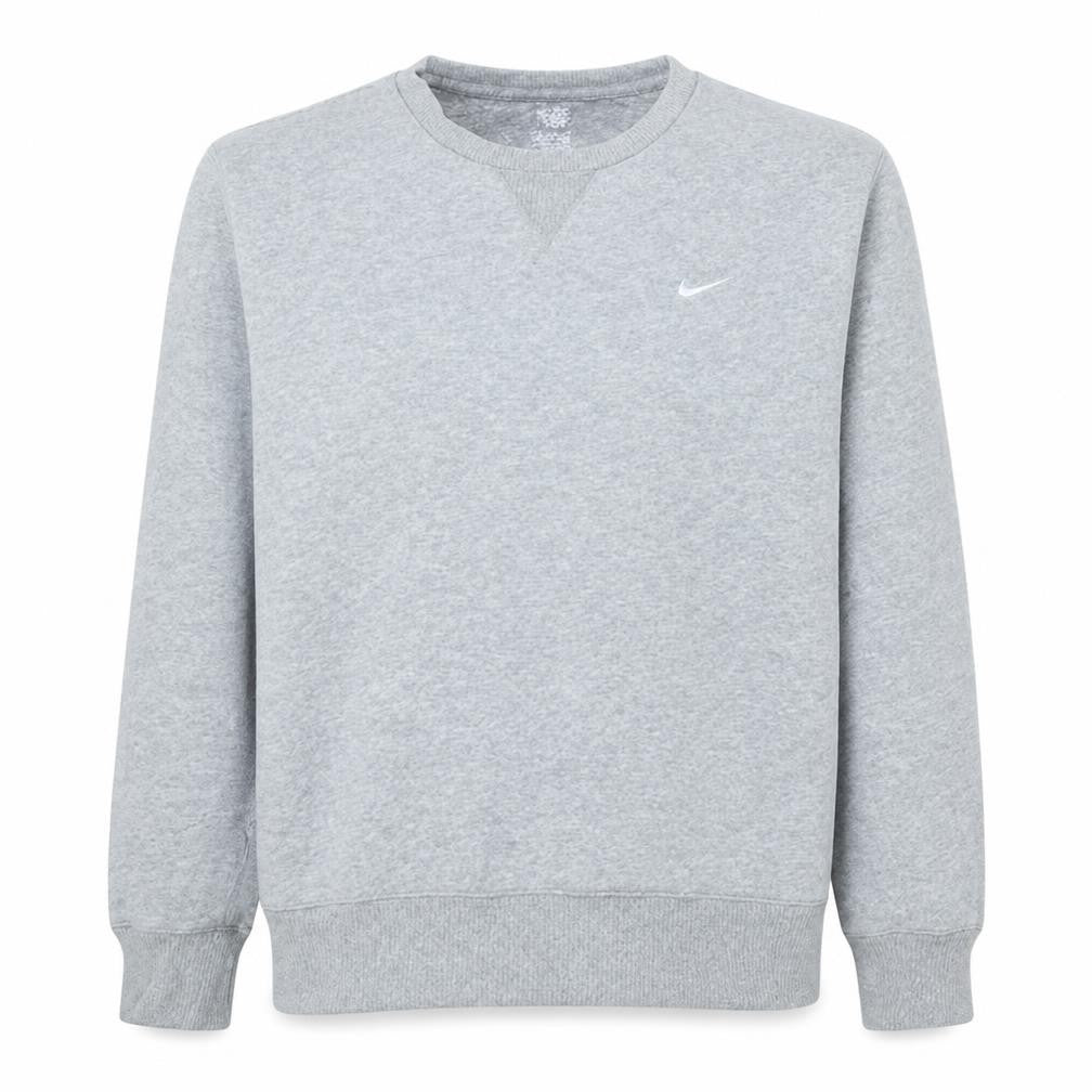 Nike Men's Grey Crew Neck Pullover Sweatshirt Size M