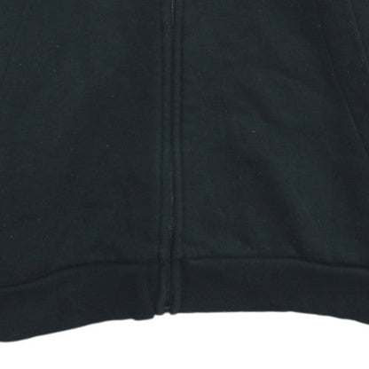 Adidas Men's Black XL Full Zip Hoodie with Logo Stripes