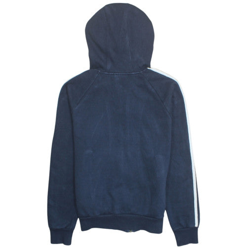 Adidas Women’s Navy Blue Full Zip Hoodie Size 12 Hooded Sweatshirt