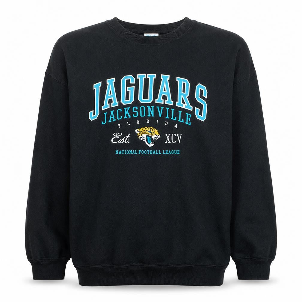 NFL Men’s Black Jacksonville Jaguars Sweatshirt L Crew Neck Pullover