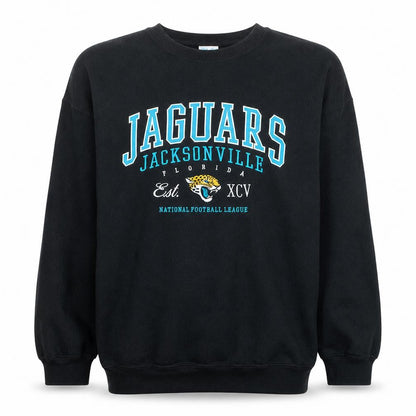 NFL Men’s Black Jacksonville Jaguars Sweatshirt L Crew Neck Pullover