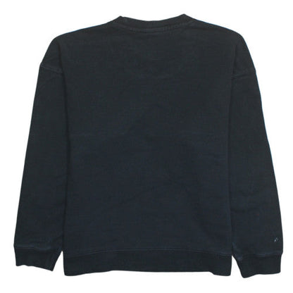 Adidas Womens Black Crew Neck Pullover Sweatshirt Size M