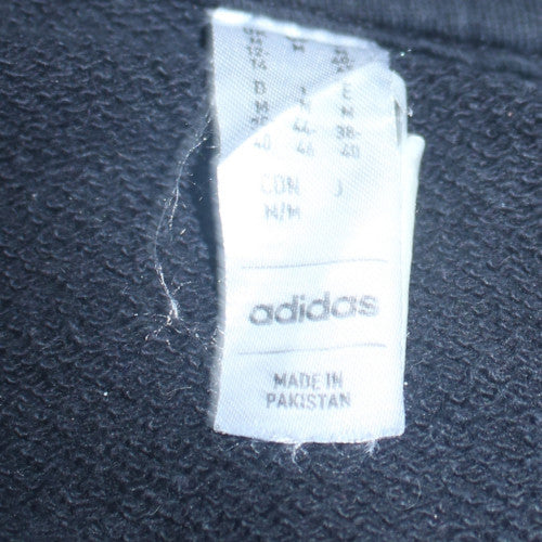 Adidas Womens Black Crew Neck Pullover Sweatshirt Size M