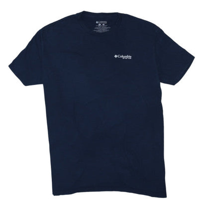 Columbia Mens Blue 2XL PFG Graphic Fishing T-Shirt