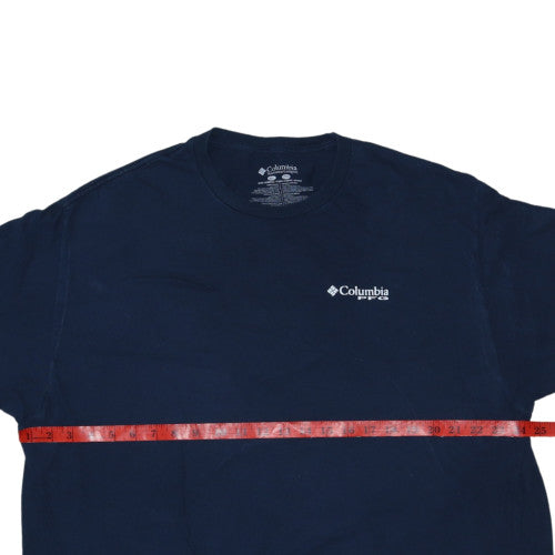 Columbia Mens Blue 2XL PFG Graphic Fishing T-Shirt