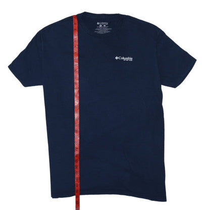 Columbia Mens Blue 2XL PFG Graphic Fishing T-Shirt